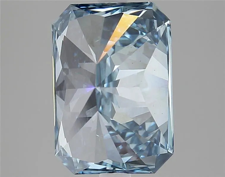 4.10ct Radiant Lab Grown Diamond (Colour Fancy Vivid Blue, Clarity VS1, IGI Certified)