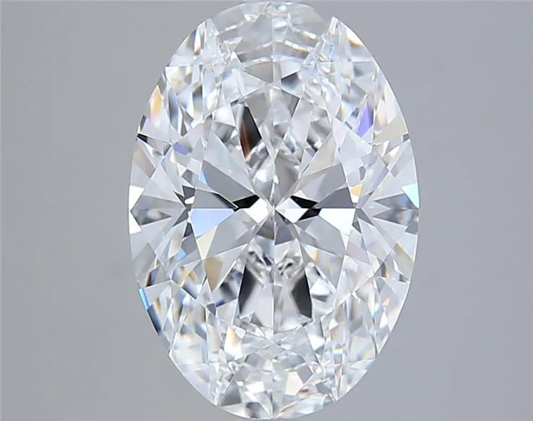 4.17ct Oval Lab Grown Diamond (Colour D, Clarity VVS1, IGI Certified)