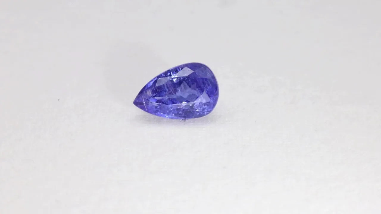 4.18ct Pear Natural Tanzanite (Colour Blue, Clarity Moderately Included, Cut Faceted)