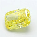 4.23ct Cushion modified Lab Grown Diamond (Colour Fancy Vivid Yellow, Clarity SI1, IGI Certified)