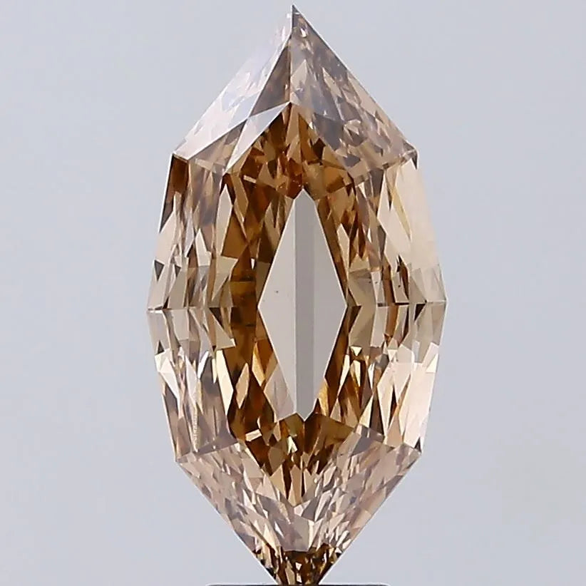 4.38ct Octagonal Lab Grown Diamond (Colour Fancy Brown, Clarity VS1, IGI Certified)
