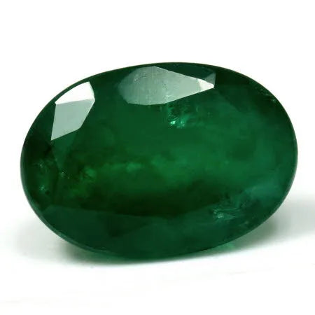 4.68ct Oval Natural Emerald (Colour Green, Clarity Moderately Included, Cut Faceted)