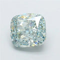 4.97ct Cushion modified Lab Grown Diamond (Colour Fancy Blueish Green, Clarity VVS2, IGI Certified)