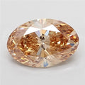 5.00ct Oval Lab Grown Diamond (Colour Champagne, Clarity VS1, Uncertified)