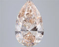 5.00ct Pear Lab Grown Diamond (Colour Very Light Orangey Brown, Clarity VS2, IGI Certified)
