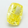 5.02ct Cushion modified Lab Grown Diamond (Colour Fancy Vivid Yellow, Clarity VS2, IGI Certified)