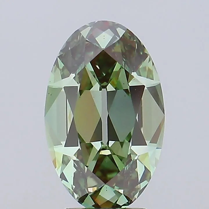 5.02ct European cut Lab Grown Diamond (Colour Fancy Intense Green, Clarity VS2, IGI Certified)