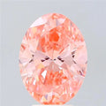 5.03ct Oval Lab Grown Diamond (Colour Fancy Vivid Pink, Clarity VVS2, IGI Certified)