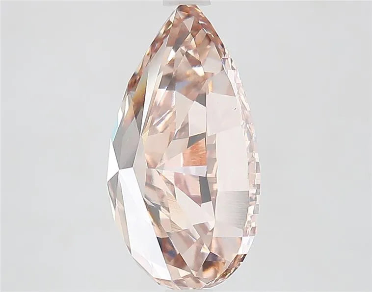 5.03ct Pear Lab Grown Diamond (Colour Fancy Light Brown, Clarity VVS2, IGI Certified)