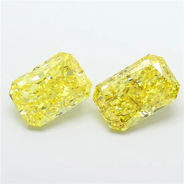 5.04ct Radiant Lab Grown Diamond (Colour Fancy Vivid Yellow, Clarity SI2, IGI Certified)