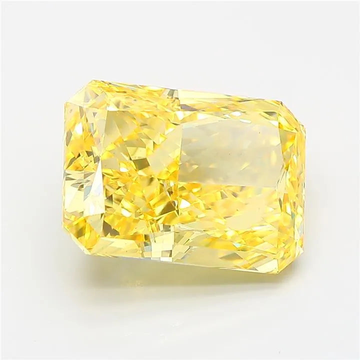 5.04ct Radiant Lab Grown Diamond (Colour Fancy Vivid Yellow, Clarity VS1, IGI Certified)