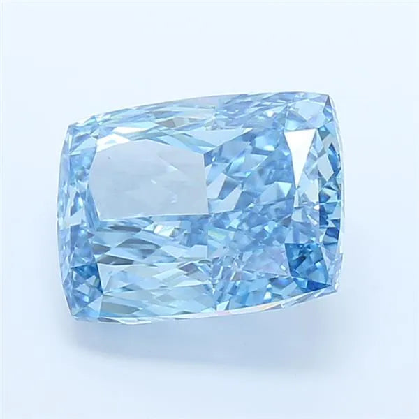 5.05ct Cushion modified Lab Grown Diamond (Colour Fancy Vivid Blue, Clarity VVS2, IGI Certified)