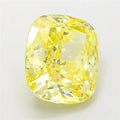 5.07ct Cushion modified Lab Grown Diamond (Colour Fancy Vivid Yellow, Clarity SI1, IGI Certified)