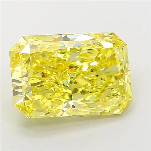 5.07ct Radiant Lab Grown Diamond (Colour Fancy Vivid Yellow, Clarity VS1, IGI Certified)