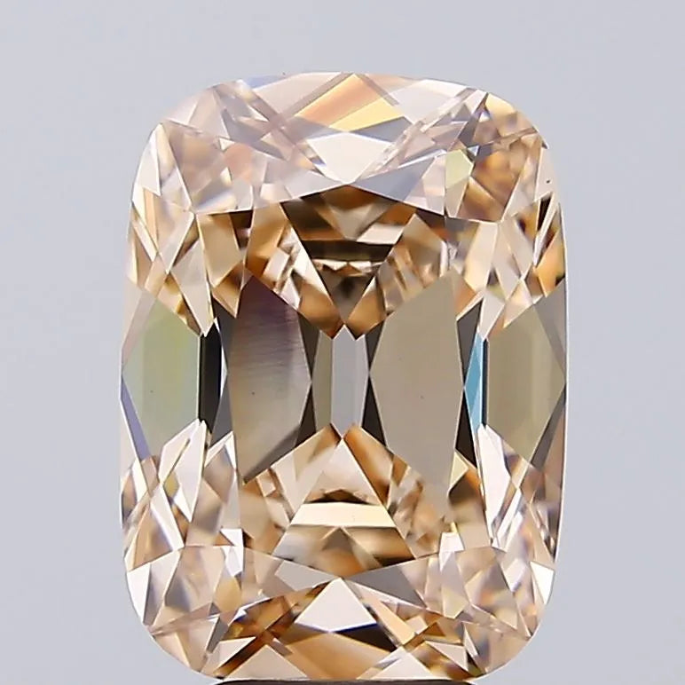 5.11ct Cushion brilliant Lab Grown Diamond (Colour Fancy Light Brown, Clarity VVS2, IGI Certified)