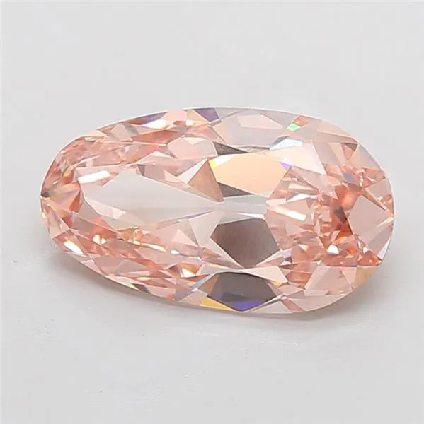 5.23ct Pear Lab Grown Diamond (Colour Fancy Light Brown, Clarity VVS2, IGI Certified)