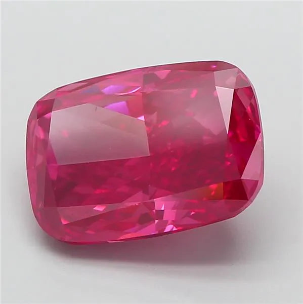 5.51ct Cushion modified Lab Grown Diamond (Colour Fancy Vivid Red, Clarity VS1, IGI Certified)