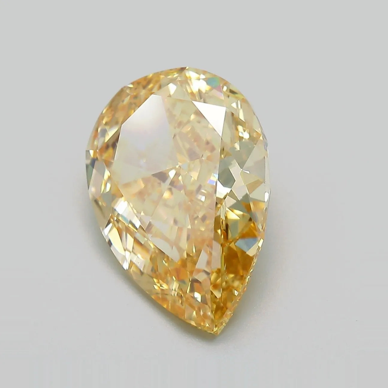 6.00ct Pear Lab Grown Diamond (Colour Fancy Brownish Yellow, Clarity VVS2, IGI Certified)