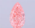 6.53ct Pear Lab Grown Diamond (Colour Fancy Vivid Pink, Clarity VS2, IGI Certified)