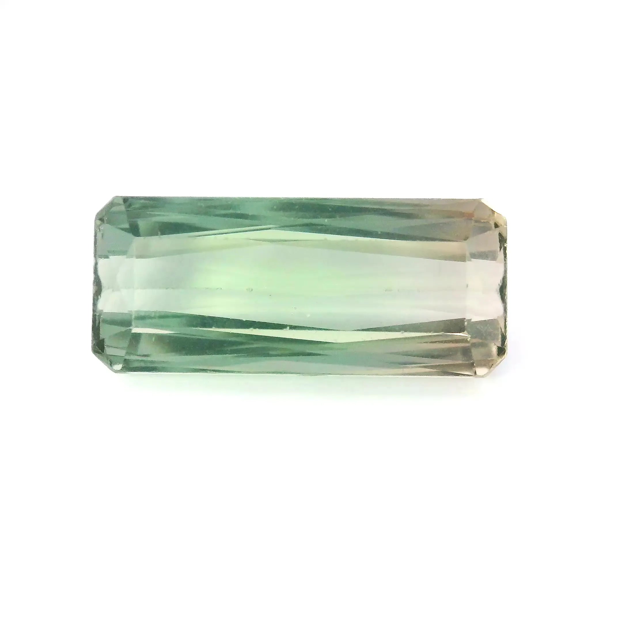 6.73ct Octagonal Natural Tourmaline (Colour Bicolor, Clarity Eye Clean, Cut Faceted)