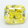 7.01ct Cushion modified Lab Grown Diamond (Colour Fancy Intense Yellow, Clarity VVS2, IGI Certified)