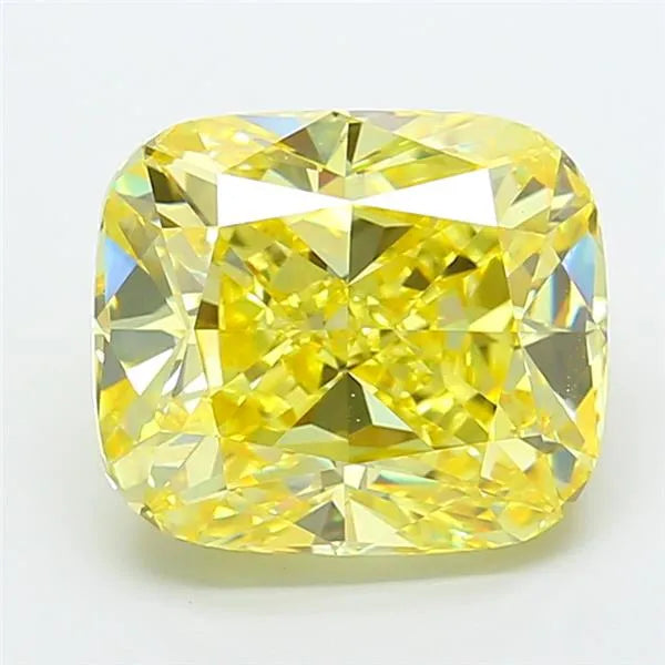 7.01ct Cushion modified Lab Grown Diamond (Colour Fancy Intense Yellow, Clarity VVS2, IGI Certified)