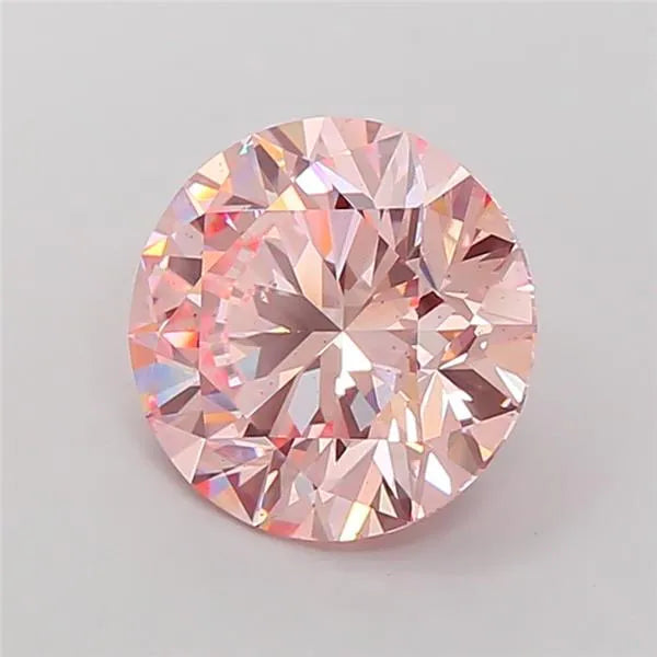 7.02ct Round Lab Grown Diamond (Colour Fancy Intense Pink, Clarity SI1, Cut ID, IGI Certified)
