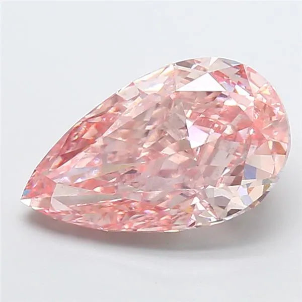 7.06ct Pear Lab Grown Diamond (Colour Fancy Intense Pink, Clarity SI1, IGI Certified)