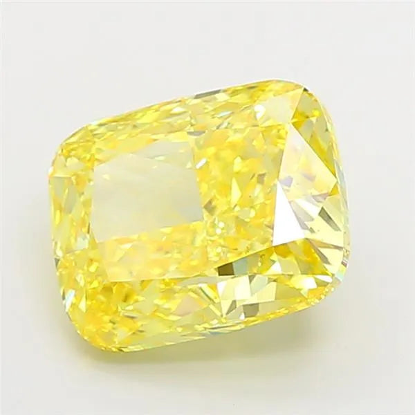 8.75ct Cushion modified Lab Grown Diamond (Colour Fancy Vivid Yellow, Clarity VS1, IGI Certified)