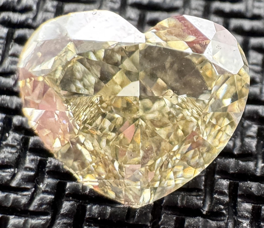 Heart 2.00 ct Fancy Gray Yellow VS1 EX VG None
