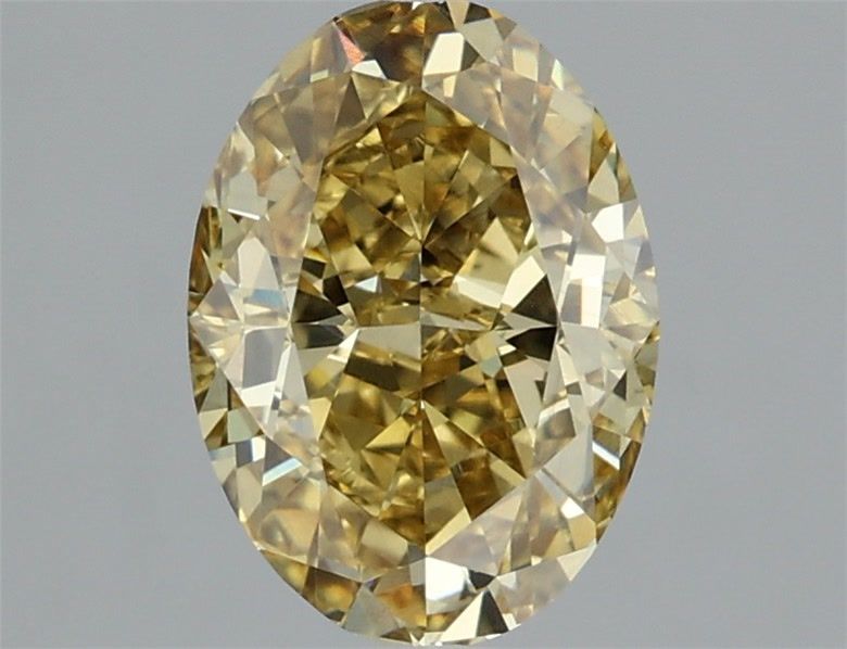 Oval 2.10 ct Fancy Intense Yellow VS1 EX EX None